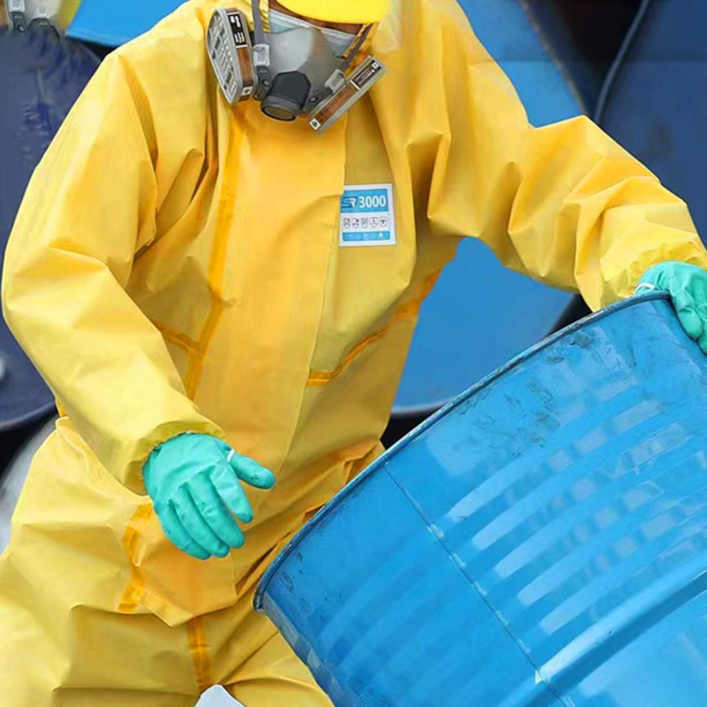 Chemical Protection Coveralls for Men Waterproof Elastic Ankles Comfortable suits L
