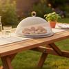 Tente alimentaire réutilisable en acier inoxydable Couvercle de plat à mailles fines Couvercle alimentaire à mailles longue durée Plage Parc