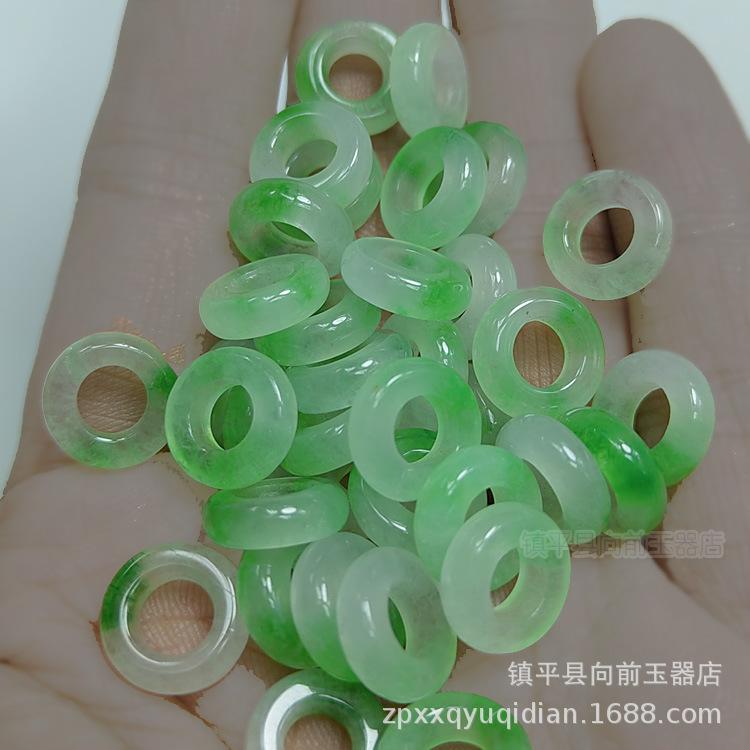 Bashan 10mm Jade Running Ring Beads for DIY Jewelry Accessories