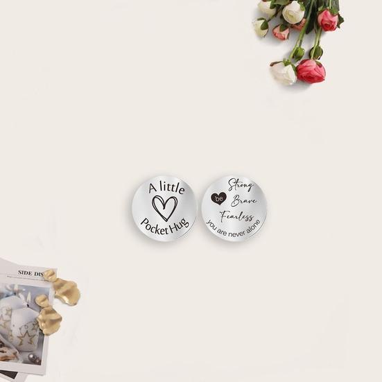 1 set Inspiring Decision Coin Hug Gravat Buzunar Breloc Set Cadou inspirat