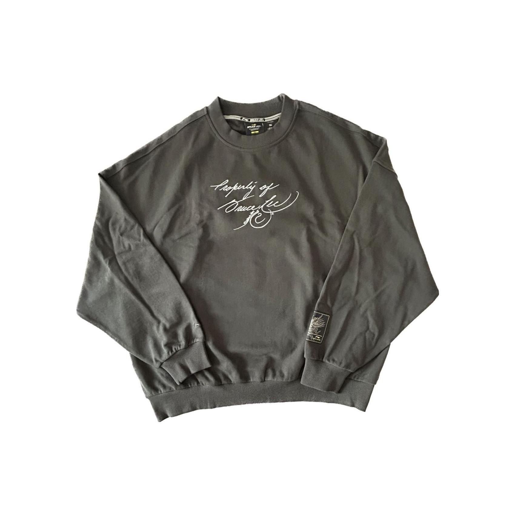 Li Ning Sweatshirts Unisex Gray Crew Neck Moderate Regular AWDRF17-2 3XL