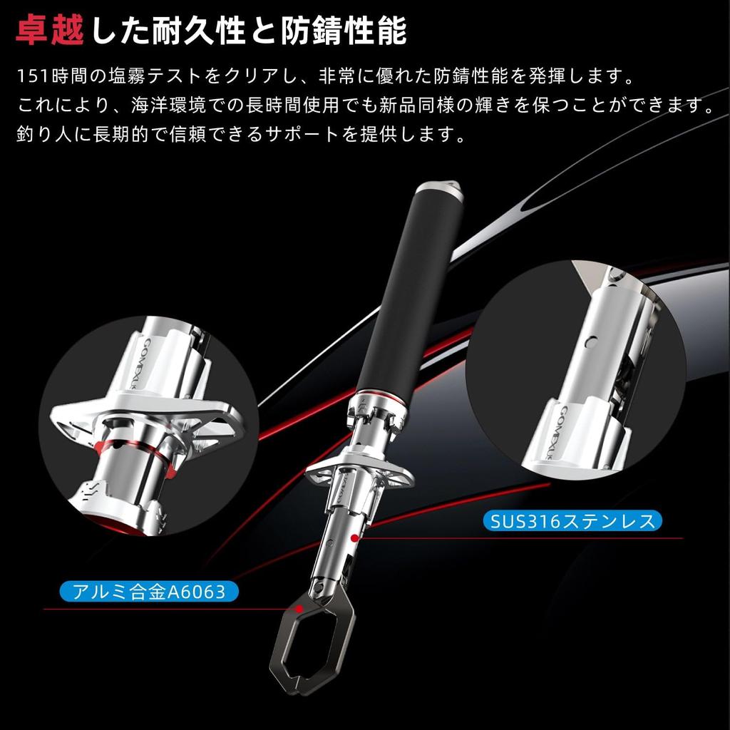 Gomexus QC30 Aluminum Alloy 6063 Fish Grip with Buckle Design for Large Fish