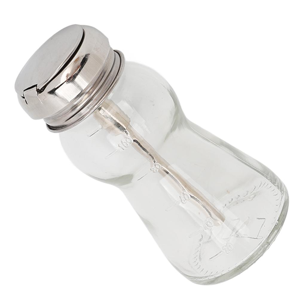 Nail Polish Remover Pump Glass Empty Dispenser Bottle Press Type for Makeup Liquid 100ml