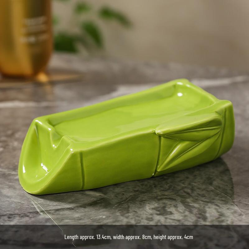 Panda Bamboo Ceramic Soap Dish Set