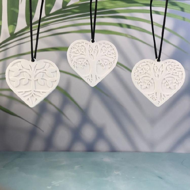 Silicone Mould Keyring Mold DIYs Keychain Casting Mould Round Life Tree Mould