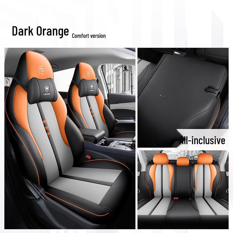 BYD Yuan Plus Universal Car Seat Cover - Four Seasons Breathable Leather Full Surround Cushion