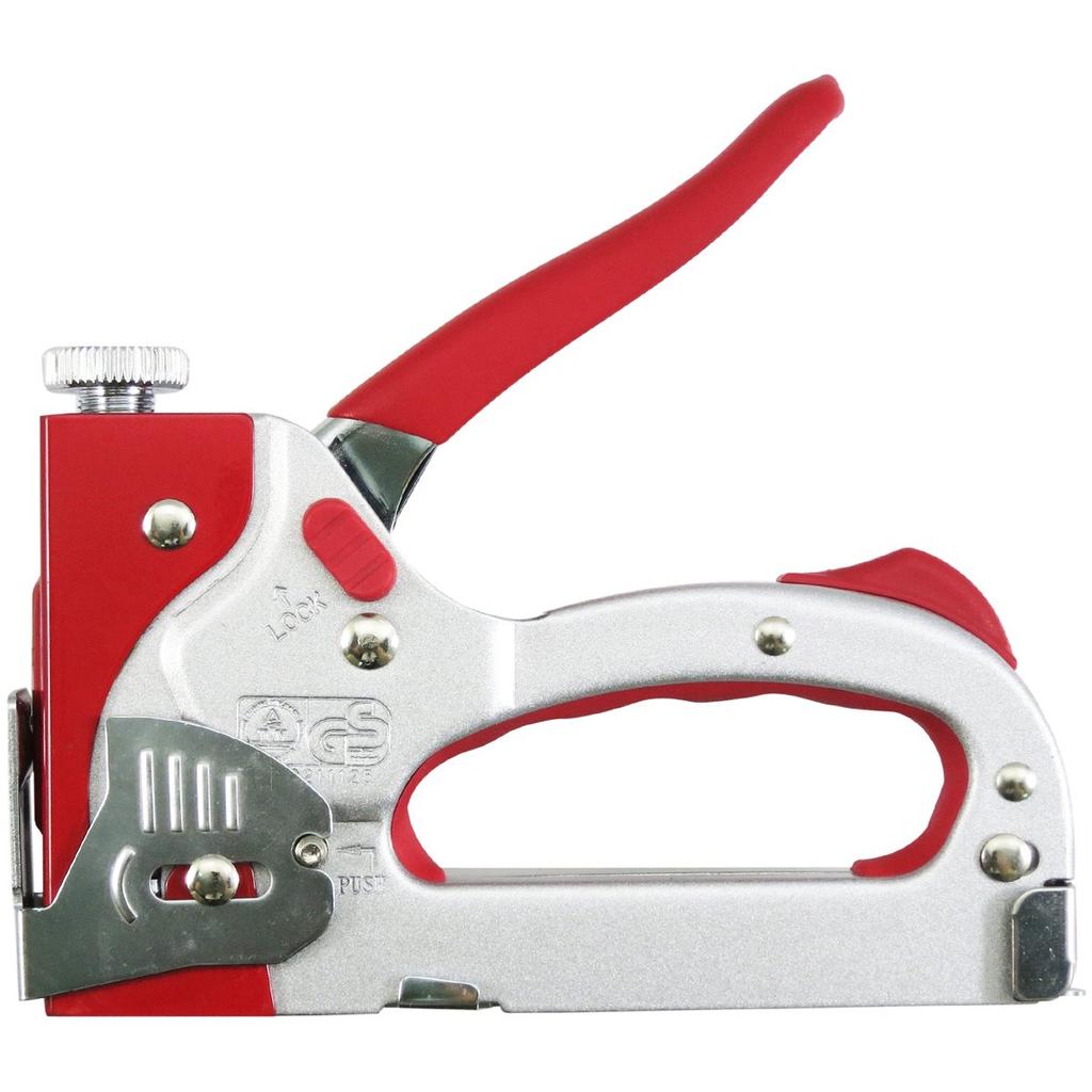 SUN UP Heavy-Duty 2-Way Metal Stacker with 200 Staple Replacements (STP-1214) for Securing Insulation, Replacing Small Nails and Tacks in Crafts and C