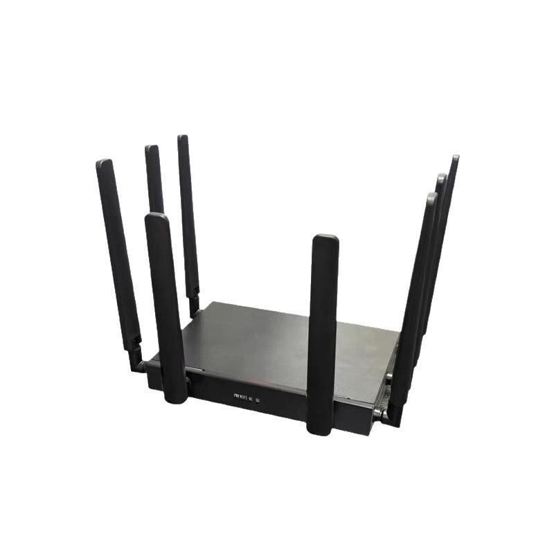Industrial Dual-Band 5G CPE WiFi 6 Router with AX3000, External Ethernet Port, and 8 Antennas