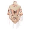 Butterfly Embroidered Shawl Lace Triangle Scarf Formal Shawls And Wrap For Evening Dresses Sheer Shawl With Fringe