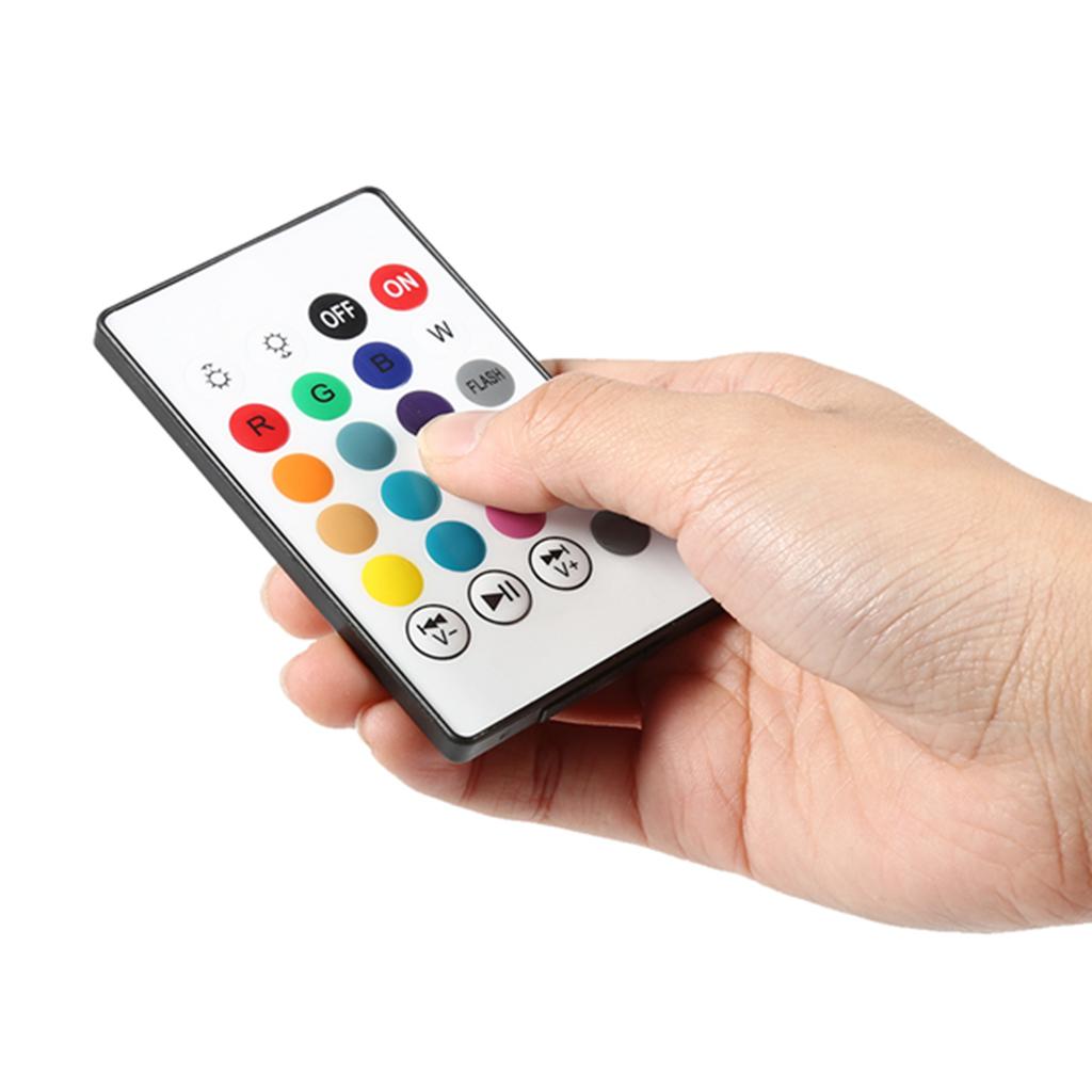 E27 12W LED Spker Bulb RGB Music Light Lamp with Remote Control for Smartphone Tablet Bedroom Garage