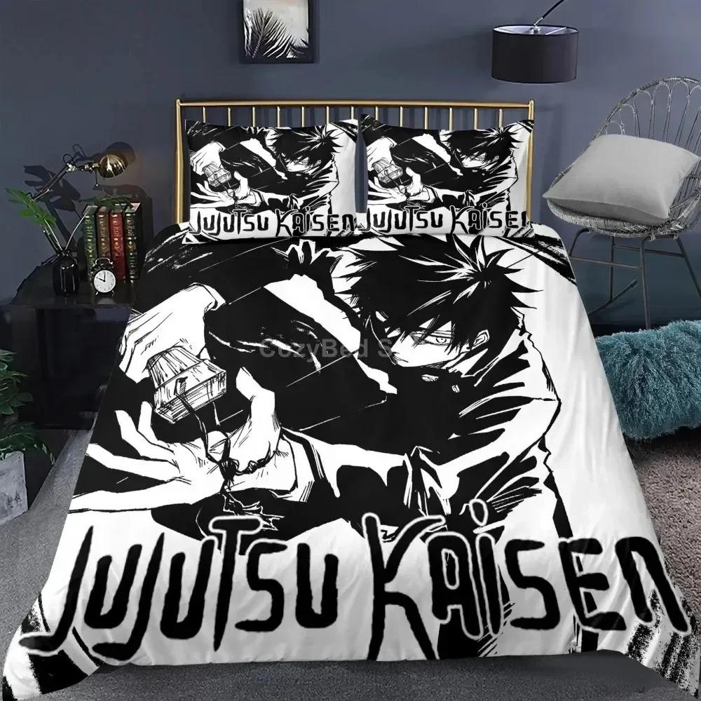 Jujutsu Kaisen Bedding Set Japan Famous Anime Duvet Cover Sets Comforter Bed Linen Twin Queen King Single Size Dropshipping Gift