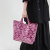 Women's Bag 2025 New European and American Fashion Printed Snake Pattern Handbag Large Capacity Glossy Versatile Bucket Bag Tide