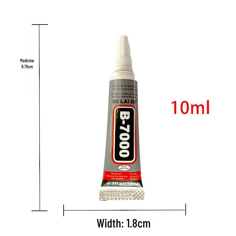 B7000 Needle-Applicator Adhesive for Mobile Screens, Jewelry, DIY Rhinestone Stickers, Transparent & Strong Glue