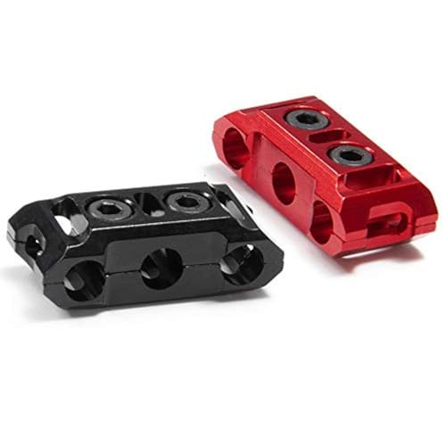 GRmkt RC Car Cable Manager Clamps for Driftpack Motor Wires (TT01/TT02), Red, 10AWG, Set of 2