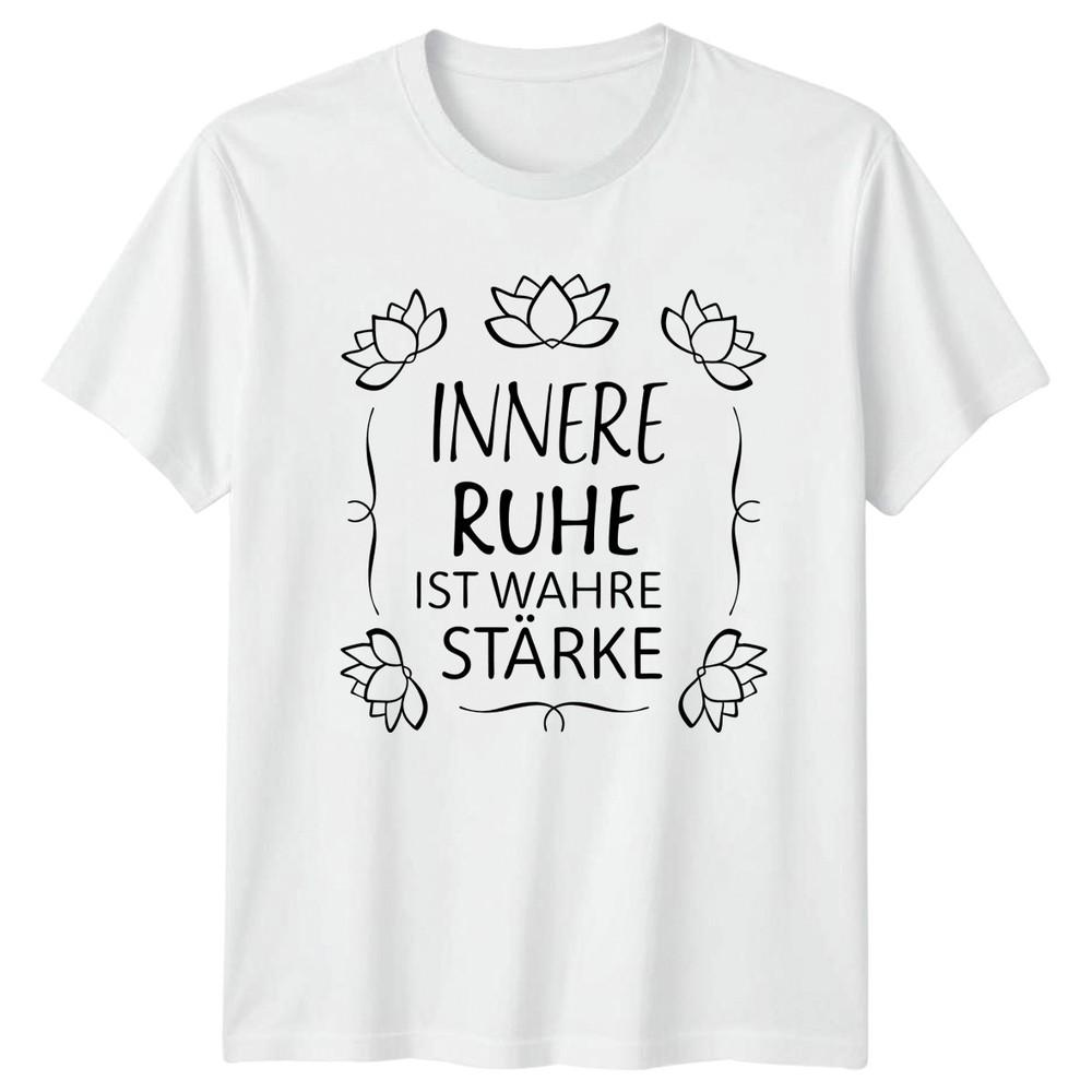 Innere Ruhe Ist Wahre Strke Unisexs TShirt Mindfulness Yoga Gift For Her S