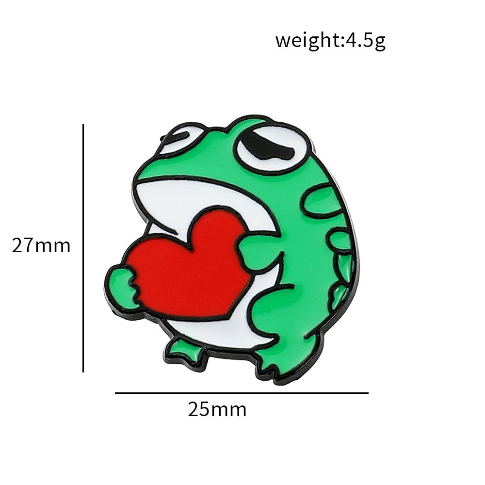 Cartoon Animal Enamel Brooch Creative Frog Magician Skate Car Knife Lapel Pin Badge Backpack Clothing Hat Accessories
