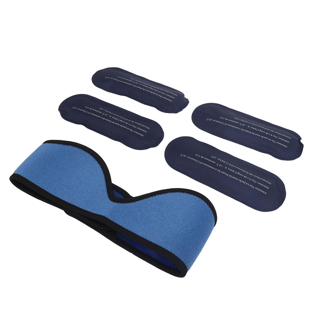 Face Ice Pack Professional Relieve Muscle Fatigue Swelling Relief Hot and Cold Compress Ice Pack Wrap for Jaw Chin Dental