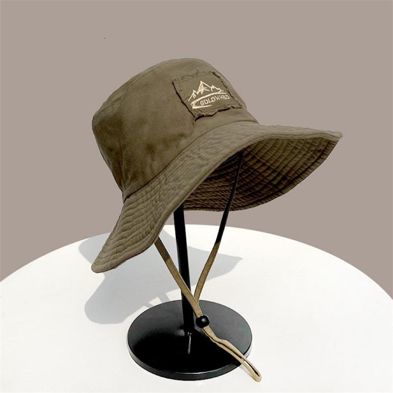 Summer Wide Large Brim Men Women Fisherman Hat Outdoor UV Protection Casual Sun Cap Hiking Fishing Climbing Safari Bucket Hats