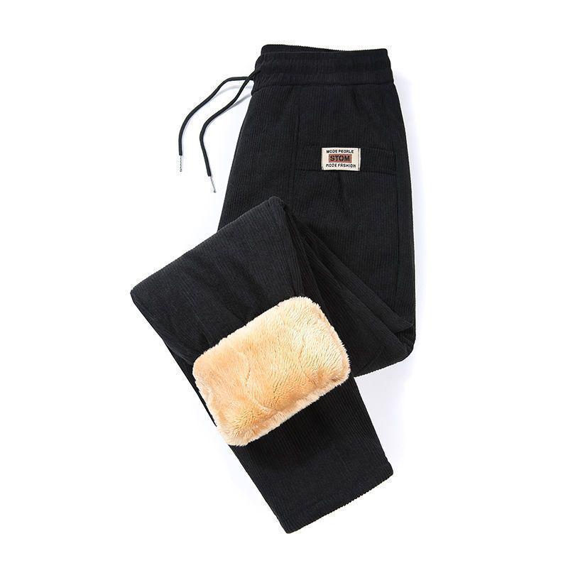 

Women s Fleece-Lined Corduroy Pants: Winter-Ready, Loose-Fitting for Middle-Aged & Elderly 4XL for 195-225 jin