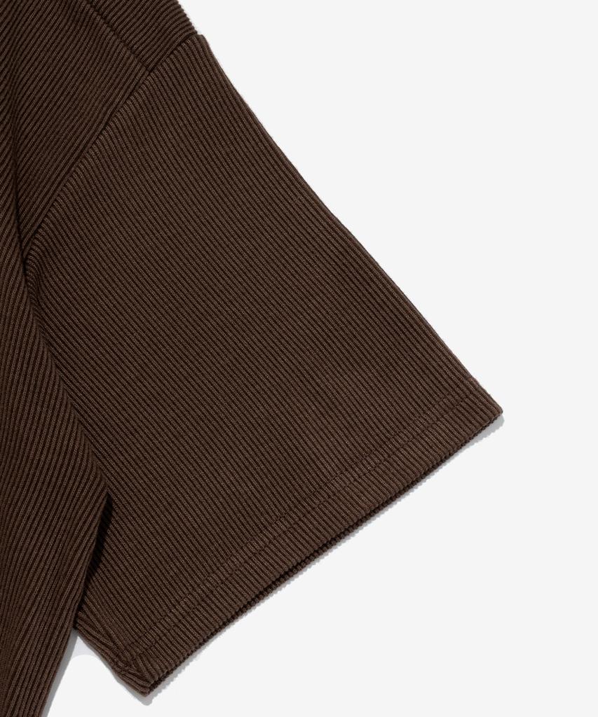 CARGOBROS Acs Henley Neck Short Sleeve T-Shirt (Brown)