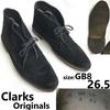 Originals Desert Boots Suede Leather Crepe Sole Size GB8 26.0 Black Chukka Boots