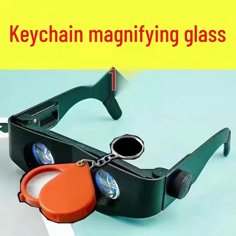 HD High-Magnification Head-Mounted Glasses for Elders To Read and View Mobile Devices