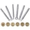 Leather Stamping Tools Set Non-Slip Different Shape Handle DIY Handcraft Making Tool for Leather Craft