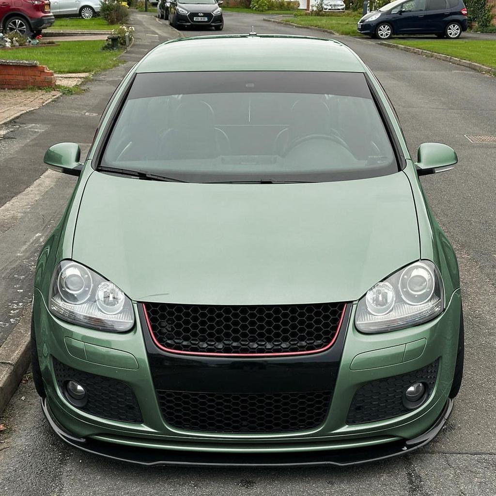 Gloss Black Car Front Bumper Lip Splitter For Volkswagen Golf 5 MK5 GTI 2005-2008 Tuning Bumper Protector Cover Trims Body Kits