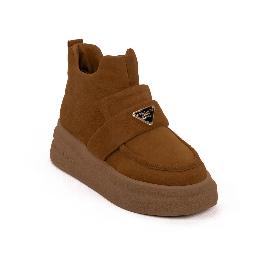 Women's Genuine Leather High Sole Casual Boots