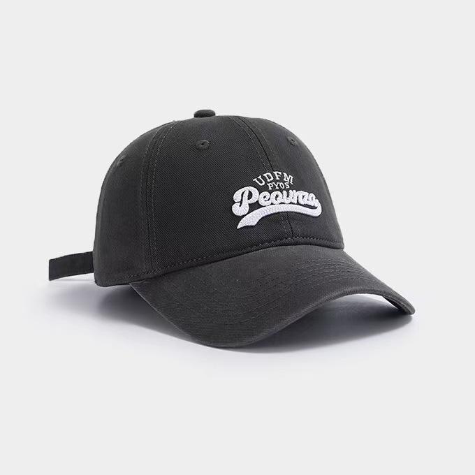 Women's New Big Head and Baseball Cap Showing Face with Small Korean Version Casual and Versatile Couple Baseball Cap Men