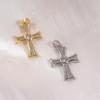 Eleganter Kreuzanhänger mit Diamant-Einlage: Vielseitiges Retro-Schlüsselbein-Ketten-Accessoire