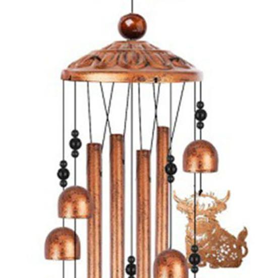 Highland Kuh Windspiel Außen Beruhigender Melodischer Ton Metall Handwerkskunst Garten Windspiel Außendekor Garten Terrassendekor