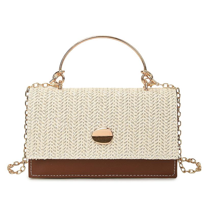 New Handbag Small Bag Women's 2025 New Woven Personalized Small Bag Fashion Personalized Retro Shoulder Handbag