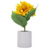 Artificial Flower Table Lamp Rechargeable LED Double Headed Sunflower Night Light for Bedroom Decoration