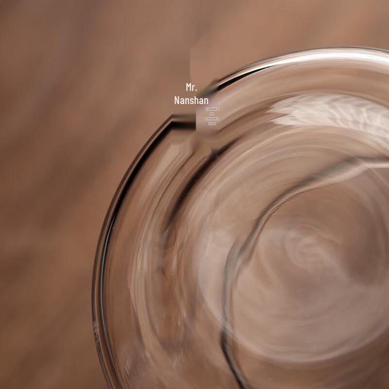 Heat-Resistant Glass Gongdao Cup with Wooden Handle