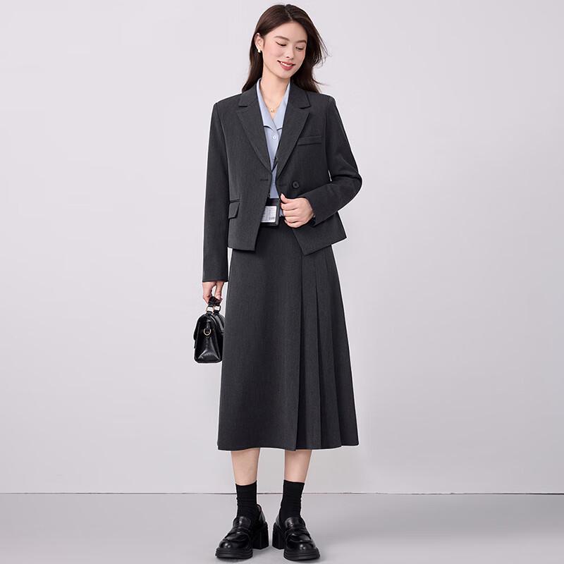 Women's Elegant Two-Piece Short Suit & Skirt Set