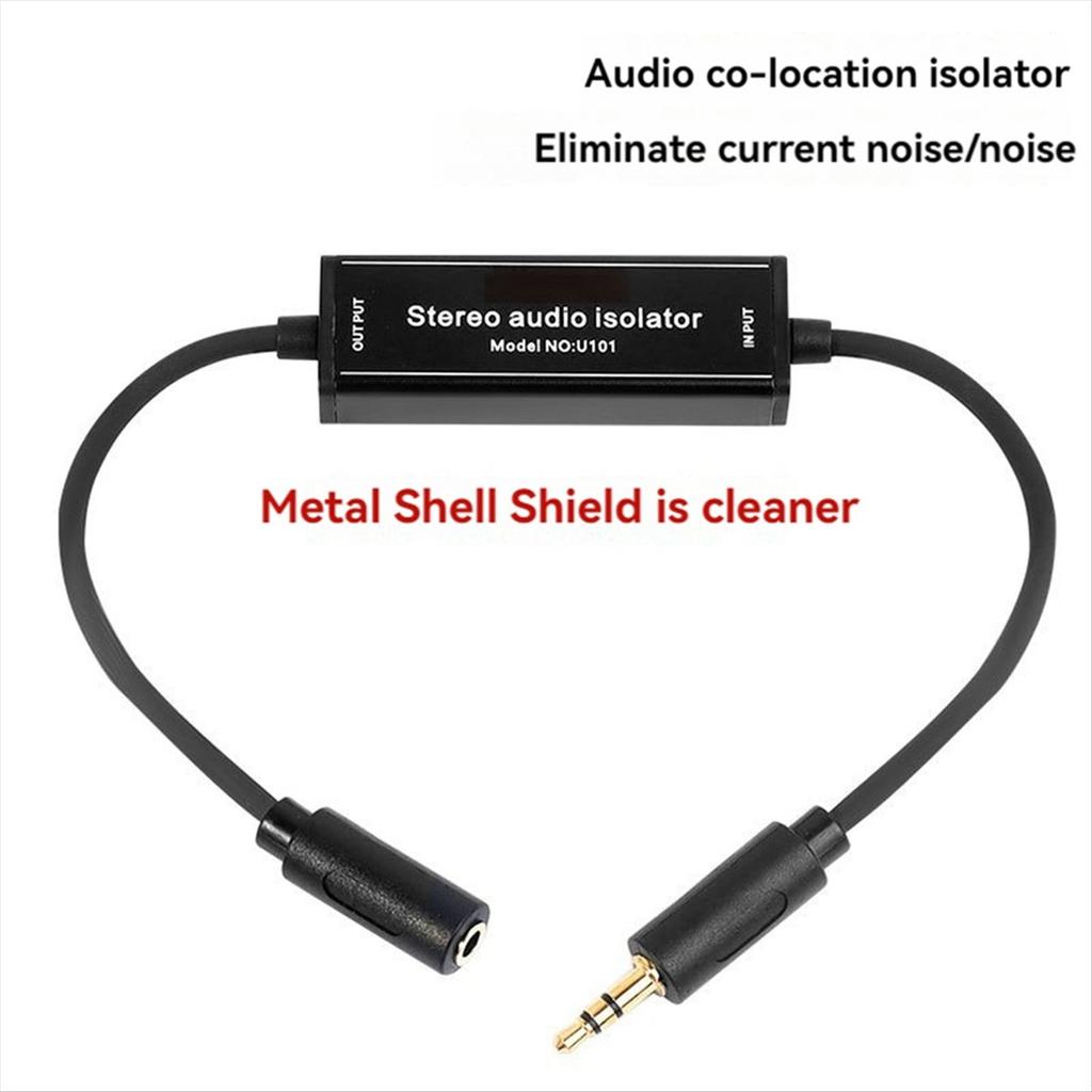 Stereo Audio Isolation 3.5mm Speaker Audio Noise Noise Common Ground Filter Eliminator GROUND LOOP Isolator