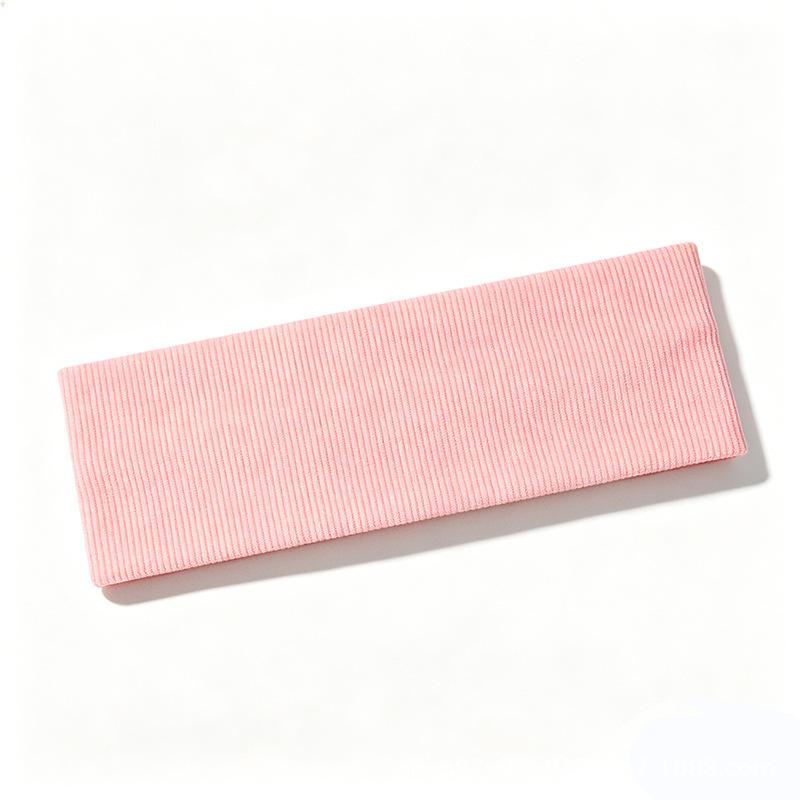 Wide-edged elastic hair band, women's face wash, makeup versatile headband, ribbed sports knitted headgear, headband.