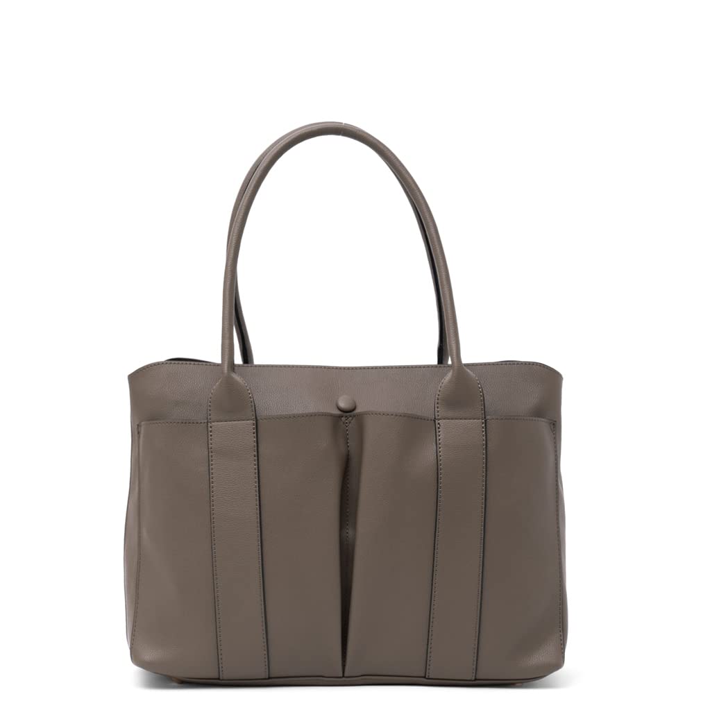 

Женская сумка-тоут VITAFELICE с передним карманом vsib-21c46p (Серый Бежевый)