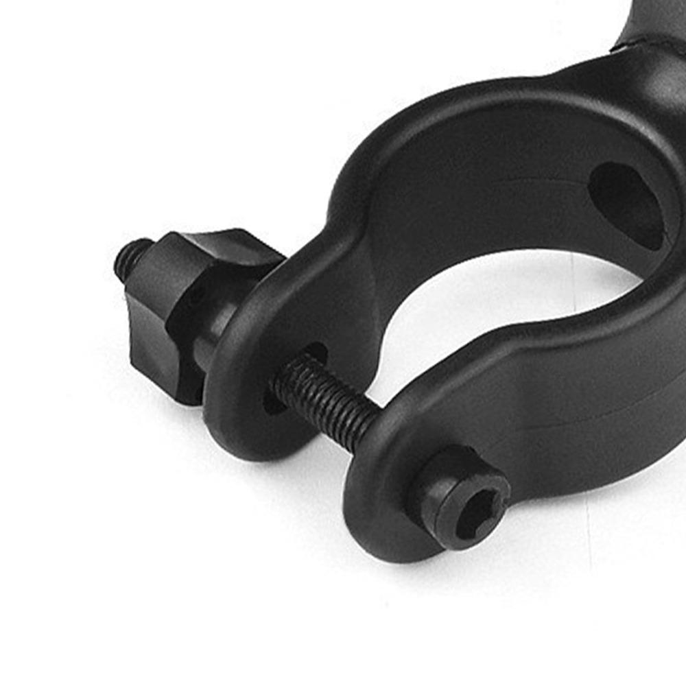8PCS 360 Degree Rotation Bike Flashlight Mount Plastic Bicycle Flashlight Clip  Electric Wheelchair