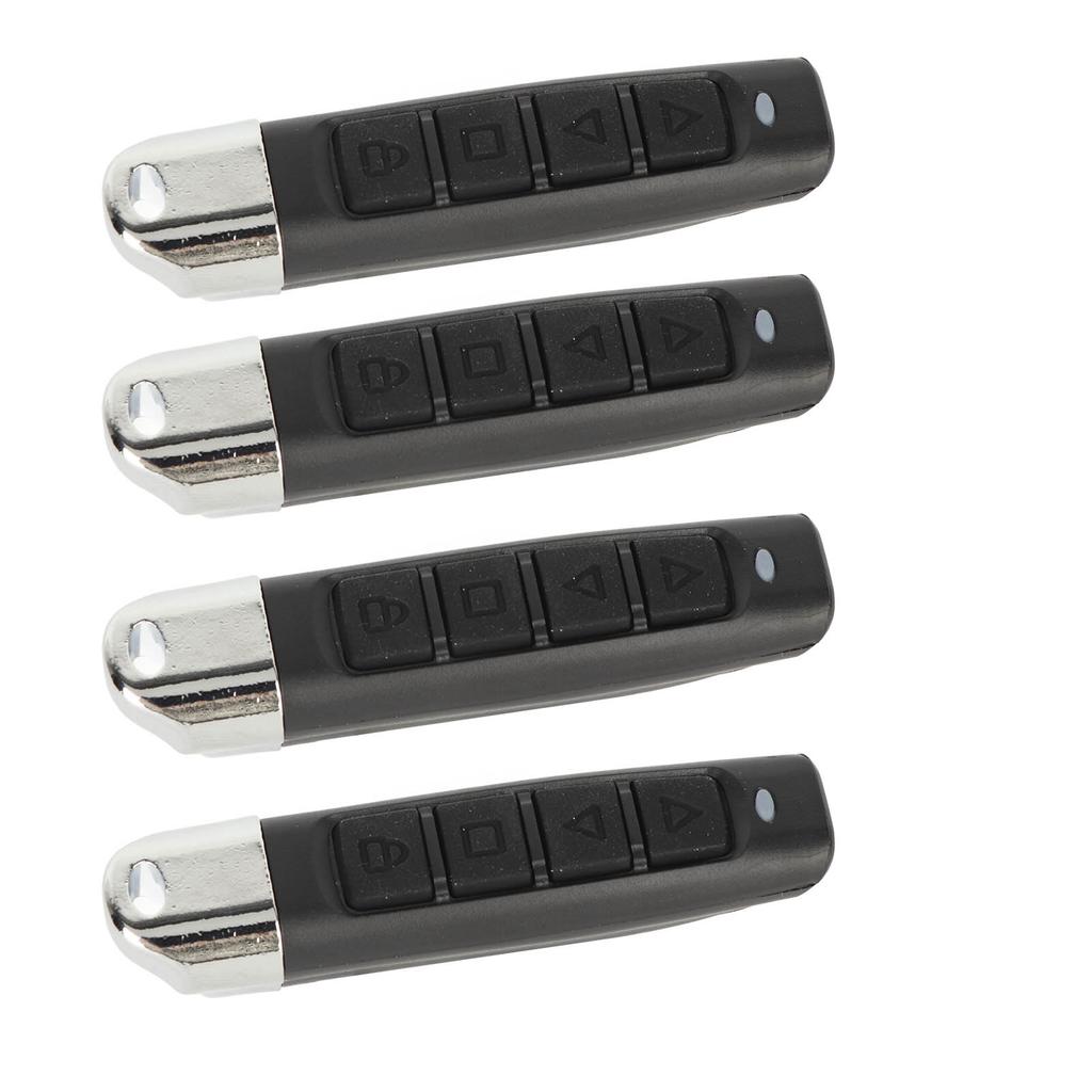 4PCS Cloning Remote Control Key Fob 433MHz 4 Channel Electric Garage Door Remote Control for