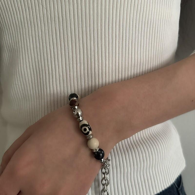 Vintage Natural Stone Beaded Bracelets For Men And Women Handmade Geometric Style
