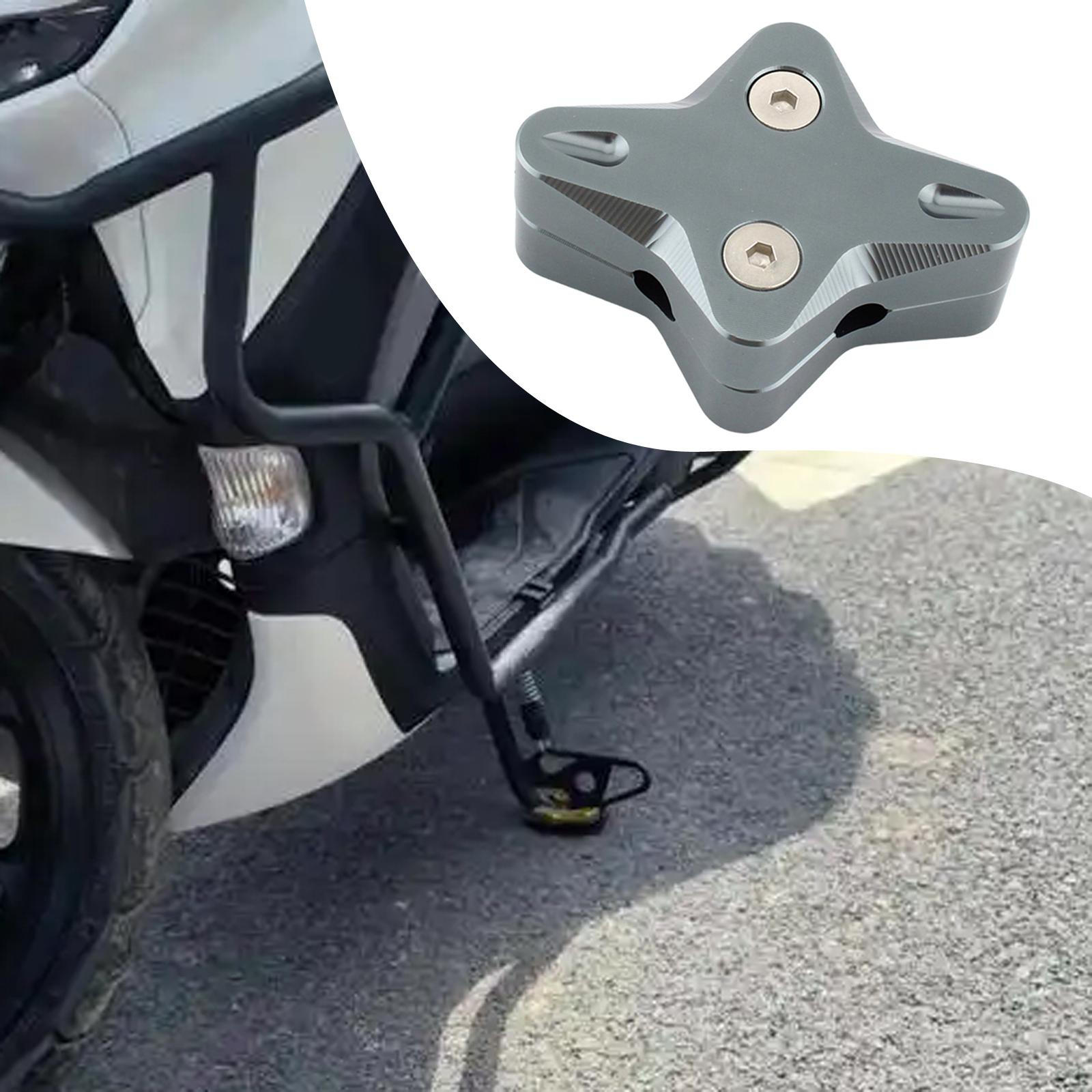 

Aluminum Alloy Kickstand Sidestand Extension Enlarge Plate Pad, Motorcycle Side Stand Foot