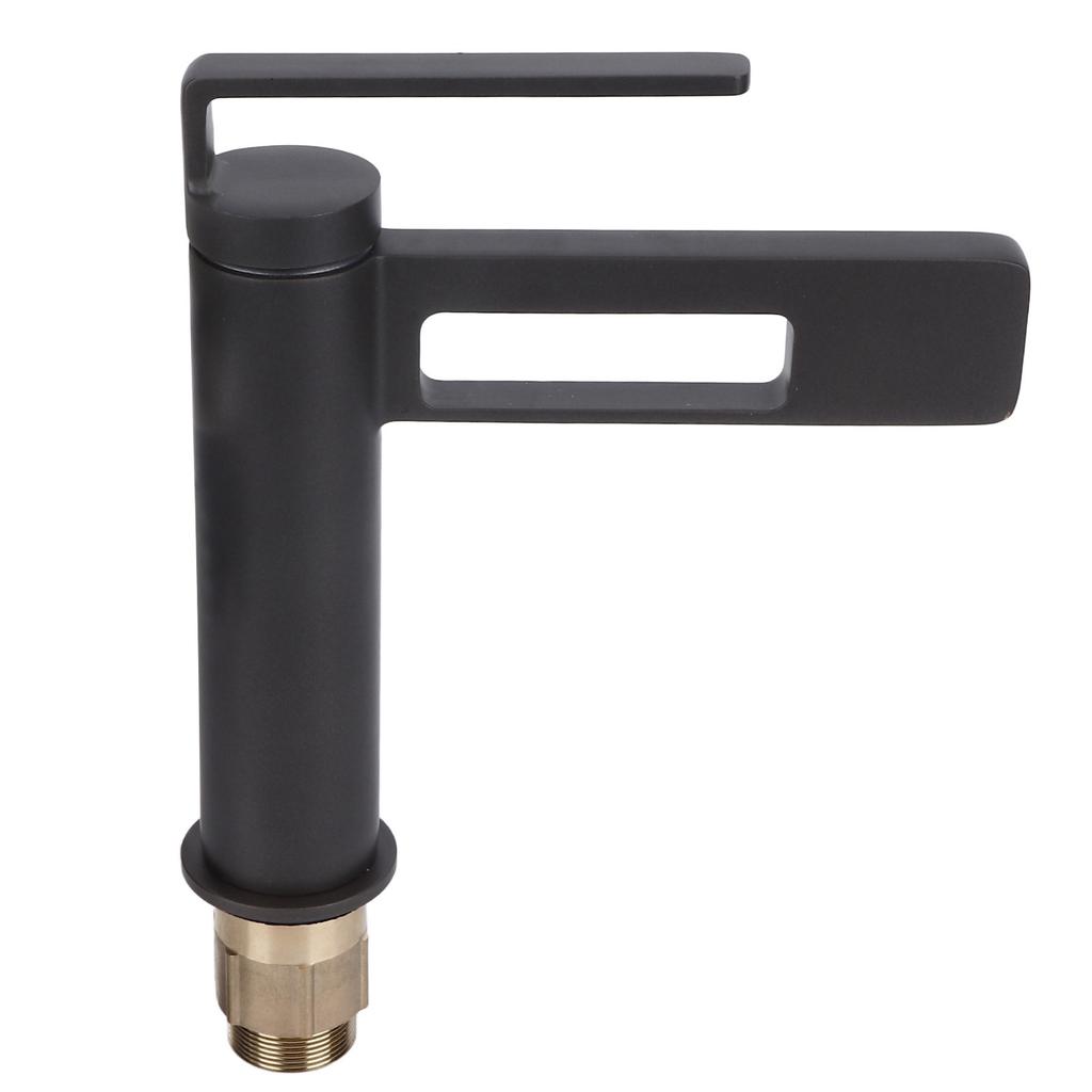 Waterfall Bathroom Faucet Hot and Cold Water Mixer Tap Single Hole Washbasin Faucet for Bathroom Grey