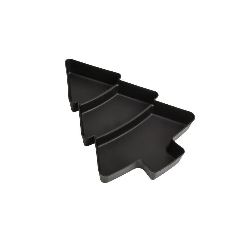 Christmas Tree Snack Tray with Compartments for Nuts, Sweets & Dried Fruits