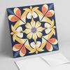 Pack of PVC Tiles with Pattern Self-Adhesive for Bedroom Floral Mandala Pattern 20x20x20 Cm