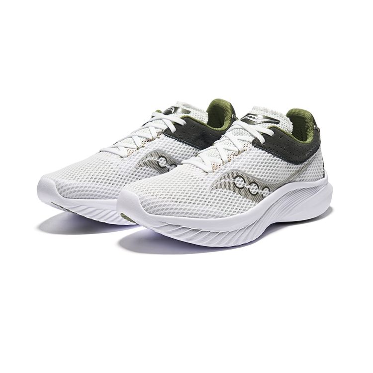 SAUCONY Kinvara 14 Leichte Bequeme Dämpfung Low-Top Laufschuhe Herren Sneaker Weiß Grün S20823-34