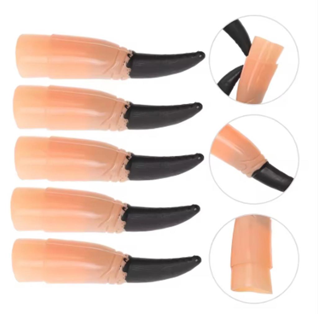 Halloween Hexen Nägel Klassische Gruselige Fingerabdeckungen Falsche Finger Requisiten Exquisite Kostüm Fingerlinge Für Halloween Party Kostüm