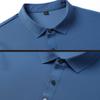 Camisa polo de algodão masculina de verão, camiseta de manga curta respirável, absorve o suor, cor sólida, lapela, top casual de negócios