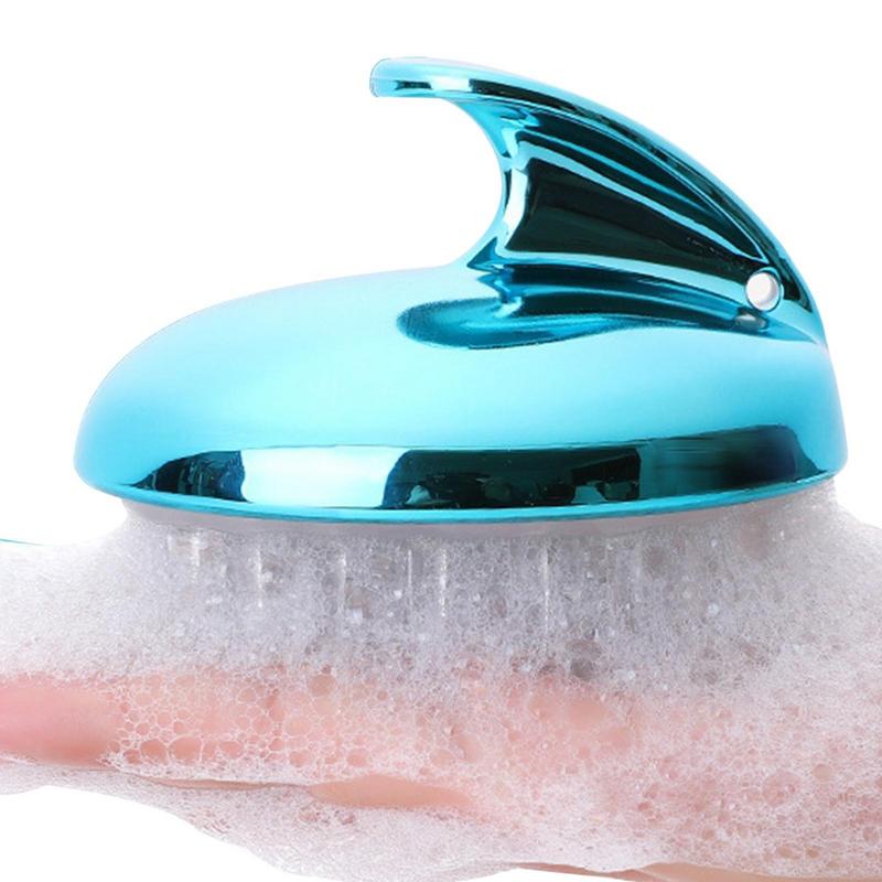 Head Massage Instrument Silicone Hair Scalp Massage Brush Comb Shampoo Hair Washing Comb Handle Brush Spa Massage Brush